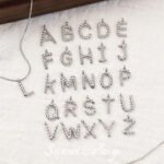 Twist plating real gold 26 English letter pendant handmade diy string bracelet earrings necklace accessories - Image 3