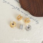 18K Gold-Plated Diamond Lace Silicone Adjustable Flower Tray Beads Handmade DIY Beaded Bracelet Necklace Accessories Material - Image 3