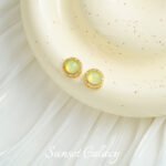 18k bag gold aquamaric beads with beads loose beads bracelet necklace earrings jewelry diy handmade beaded accessories material - Image 14