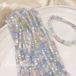 Summer Macaron Color Cut Crystal Beads DIY Handmade Beaded Material Bracelet Necklace Accessories - Image 4