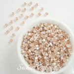 [3mm] 18k gold plated square zircon rhinestone claw drill handmade diy material beaded bracelet necklace accessories - Image 10