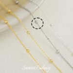 18k gold plated silver clip ball chain box gold snake bone clip ball chain loose chain handmade diy beaded bracelet material accessories - Image 24