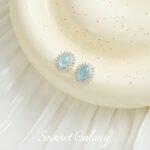 18k bag gold aquamaric beads with beads loose beads bracelet necklace earrings jewelry diy handmade beaded accessories material - Image 15