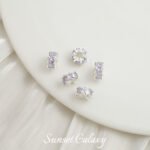 copper plated real gold color retaining zircon wheel zircon diamond beads diy handmade bracelet necklace beaded material beads accessories - Image 16