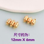 Copper Plated 18K Gold/Silver Preserve Color Jewelry Accessories Beaded Bracelet Coil Magnet Suction Buckle Buckle Diy Handmade Material - Image 10