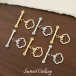 18k color retention national style Ruyi OT buckle baby elephant nose hook handmade beaded diy material bracelet necklace jewelry accessories - Image 2