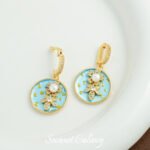 Medieval Monet Garden Oil Painting Necklace Pendant Handmade Beaded DIY Material Bracelet Necklace Accessories - Image 37