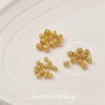 14K18K Electroplated Real Gold Cut Out Hydrangea Spacer Beads Loose Beads Handmade DIY Beaded Bracelet Necklace Jewelry Accessories - Image 7