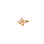 18K gold inlaid zircon four-leaf flower pin buckle diy connection buckle bracelet necklace accessories beaded material - Image 5