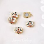 Electroplated real gold lion koi strong suction buckle closing magnet buckle diy beaded bracelet necklace accessories - Image 6