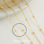 18k gold plated silver clip ball chain box gold snake bone clip ball chain loose chain handmade diy beaded bracelet material accessories - Image 11