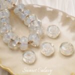 Lantern Glazed Water Ripple Glass Beads Handmade Fired Handmade DIY Material Bracelet Necklace Ear Jewelry Accessories - Image 7