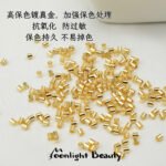 Color Preservation 14k18k Pack Gold Coil Buckle Positioning Tube Beads Handmade DIY Beaded Bracelet Necklace Accessories - Image 2