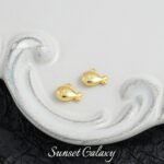 [Marine] 18k gold animal pendant small fish seahorse handmade diy beaded material bracelet necklace earrings accessories - Image 21