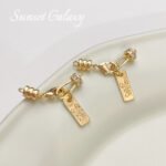 18k Copper Plated Real Gold Joker Butterfly tag Lobster Buckle Handmade DIY Beaded Material Bracelet Necklace Accessories - Image 5