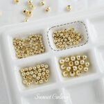 14k18k Gold-filled Color-preserving Round Beads Gold Beads Separated Beads Loose Beads Handmade diy Beaded Bracelet Necklace Jewelry Accessories - Image 15