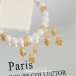 18K Gold-Plated Color-Preserving Zircon Pearl Crystal Bracelet Spacer Beads Handmade DIY Beaded Necklace Jewelry Accessories Material - Image 2