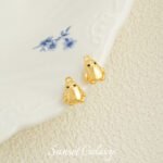 18K Christmas Series Gingerbread Man Socks with Zirconium Pendant Handmade DIY Beaded Material Earrings Accessories Bracelet Accessories - Image 7