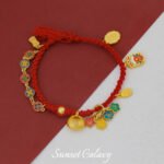 New Year Good Luck Sand Gold Blessing Lucky Bag Pendant Handmade Beaded DIY Material Bracelet Necklace Accessories - Image 5