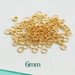 House Abai 30 18k gold plating color retaining open ring bead necklace DIY handmade beaded jewelry accessories - Image 21