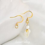 Commonly used Joker Ear Hook Real Gold Plated High Color DIY Hand-made Jewelry Material Accessories Earrings Ear Pin Pendant - Image 3