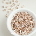 Rectangular zircon anti-clip claw drill handmade diy material beaded bracelet jewelry accessories 18k gold-plated rhinestone beads - Image 9