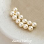 High-grade Retro Cotton Pearl Bracelet Handmade DIY Material Large Hole Beaded 6mm Bead Necklace Accessories - Image 5