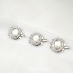 Color-preserving 18K gold oval inlaid beetle zircon pin buckle closing buckle diy jewelry bracelet necklace connection buckle accessories - Image 4