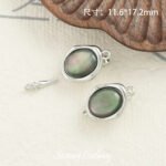 18k gold copper plated love gold abalone shell closing buckle handmade beaded diy material bracelet necklace accessories - Image 13