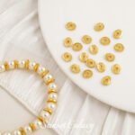 Copper plated real gold sun pattern eye gasket bead holder handmade DIY bracelet necklace beaded loose beads accessories