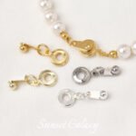 14k18k bag gold color retaining finish connection button handmade diy beaded bracelet necklace jewelry accessories