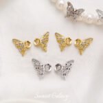 Butterfly Beads Gold Plated Zirconium Beads Handmade DIY Bracelet Necklace Beaded Beaded Jewelry Accessories Material - Image 5