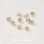 18k gold color retaining hexagonal lantern beads twisted tube beads loose beads handmade DIY string bracelet necklace jewelry accessories - Image 7