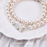 Silver-plated copper micro-inlaid white shell butterfly finishing connection button handmade DIY beaded pearl necklace accessories - Image 4