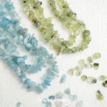 ins Style Natural Stone Aquamarine Olive Green Gravel diy Handmade Bracelet Necklace Beaded Loose Bead Accessories Material