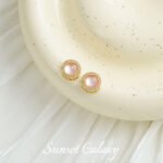 18k bag gold aquamaric beads with beads loose beads bracelet necklace earrings jewelry diy handmade beaded accessories material - Image 12