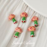 Makaron dot mushroom lamp worker hand-painted glass beads handmade beaded diy material bracelet loose beads jewelry accessories - Image 7