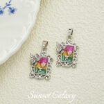 French Antique Rose Flower Universal Buckle Pendant Handmade DIY Beaded Material Bracelet Necklace Accessories - Image 10