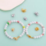 Copper Plated 18K Gold/Silver Preserve Color Jewelry Accessories Beaded Bracelet Coil Magnet Suction Buckle Buckle Diy Handmade Material - Image 2