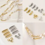 18K Electroplated Real Gold Long Tube Triangle Square Cut Angle Straight Tube Bead Handmade DIY Bracelet Necklace Accessories