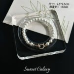 Transparent Tray Design Plate Display Handmade DIY Material Bracelet Necklace Display Plate Beading Tool Design Plate - Image 7