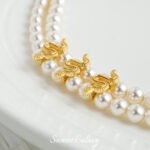 Copper plated real gold double chain three hole small snake beads handmade DIY bracelet necklace beaded loose beads jewelry accessories material - Image 4