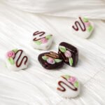 Lantern Glazed Flower Biscuit Square Handmade Firing Beads DIY Handmade Bracelet Necklace Beaded Accessories Material