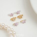 Real Gold Plated Color-preserving Zircon Star Double Three-chain Spacer Beads Handmade diy Bracelet Necklace Beaded Loose Bead Material Accessories - Image 4