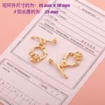 18k Copper Plated Real Gold Color Ot Buckle Homemade Necklace Bracelet Lobster Buckle DIY Handmade Jewelry Accessories Beaded Material - Image 16