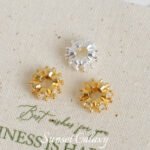 18K Gold-Plated Heavy-Duty Color-Preserving Zircon Wheel Zirconium Diamond Beads Spacer Beads Pearl Handmade DIY Beaded Necklace Jewelry Material - Image 5