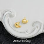 [Marine] 18k gold animal pendant small fish seahorse handmade diy beaded material bracelet necklace earrings accessories - Image 13