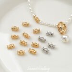 18K gold-plated gold-plated vintage pattern vase-shaped beads loose beads diy bracelet necklace beaded jewelry accessories beads