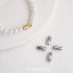 Real Gold Plated High Color Retention Elbow Spacer Beads diy Handmade Beaded Bracelet Necklace Loose Bead Jewelry Jewelry Material Accessories - Image 3