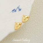 18K Christmas Series Gingerbread Man Socks with Zirconium Pendant Handmade DIY Beaded Material Earrings Accessories Bracelet Accessories - Image 24